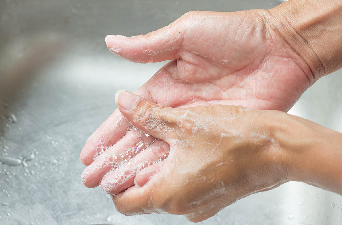 Wash hands